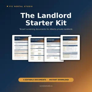 Tenant Screening Kit — rental application and screening documents for Alberta private landlords